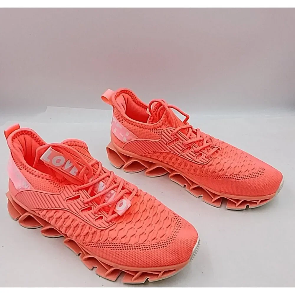 Women’s Neon Pink Blade Athletic Sneakers — Breathable Mesh EU 39 US 7.5